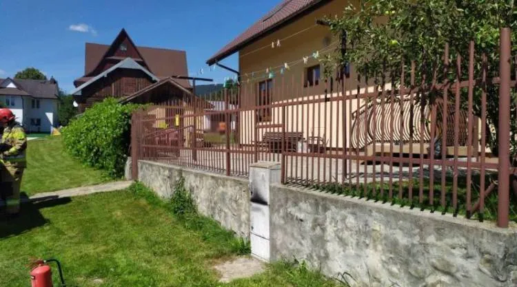 Złockie. Pożar skrzynki elektrycznej