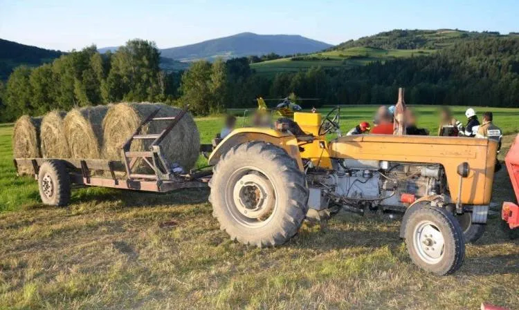 Raba Niżna. Tragiczny wypadek podczas prac polowych