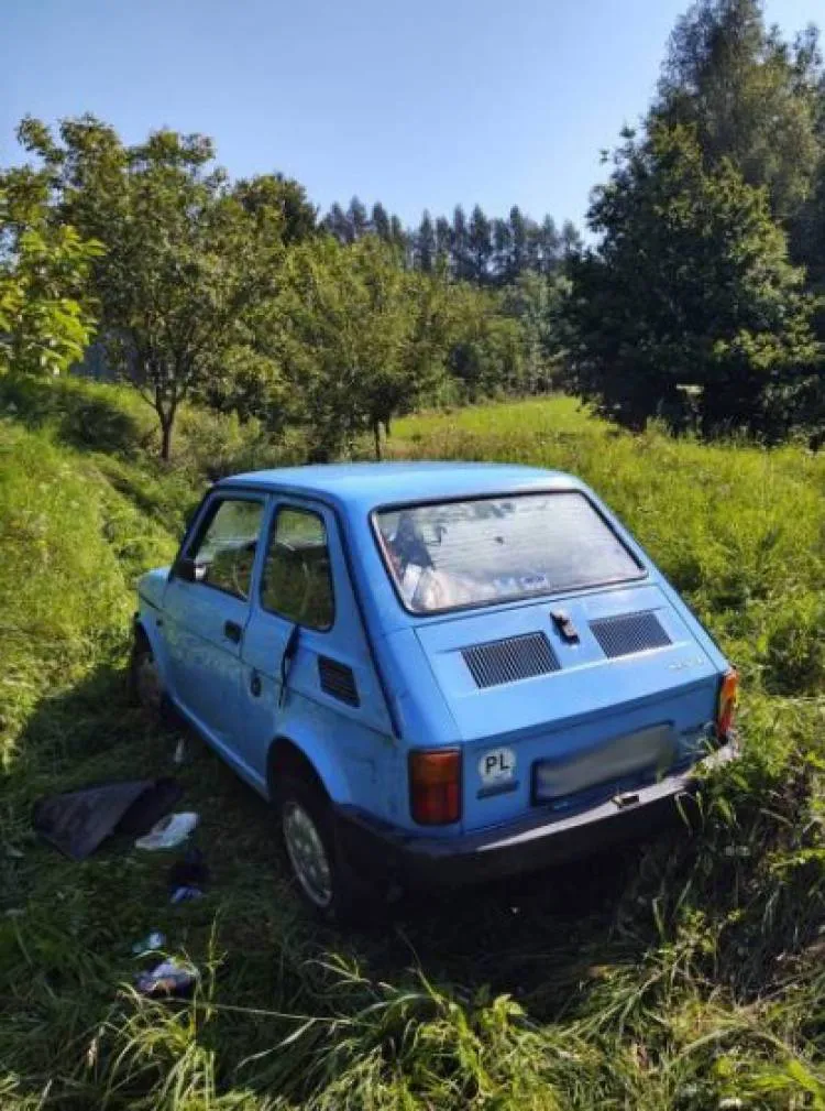 W Chomranicach Maluch wypadł z drogi