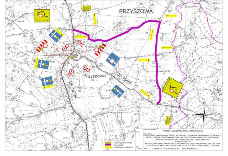 Uwaga. Od 24 sierpnia utrudnienia w ruchu na drodze powiatowej w Przyszowej