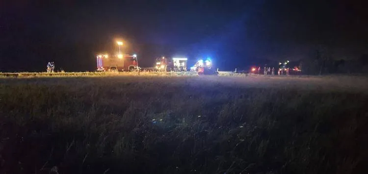 W Szymbarku pijany kierowca doprowadził do wypadku. Na miejsce zdarzenia wezwano śmigłowiec LPR