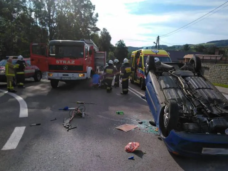 ola Piskulina. Kolizja dwóch osobówek. Wśród uczestników wypadku dziecko