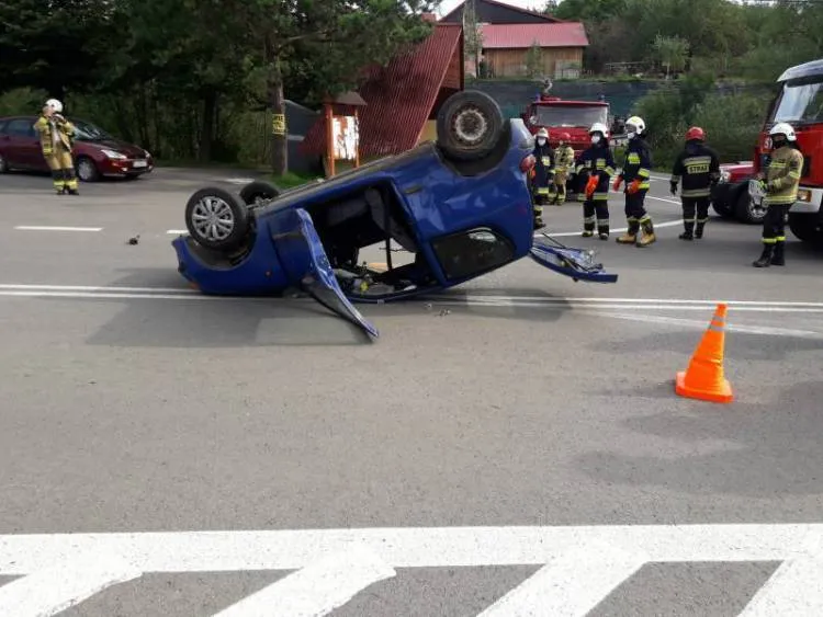 ola Piskulina. Kolizja dwóch osobówek. Wśród uczestników wypadku dziecko