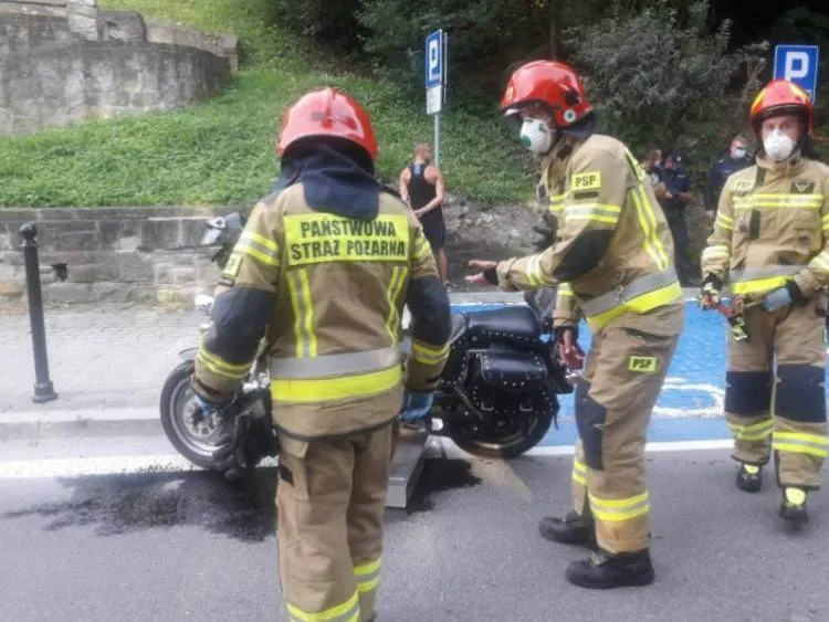  Krynica-Zdrój: Zderzenie samochodu osobowego i motocykla