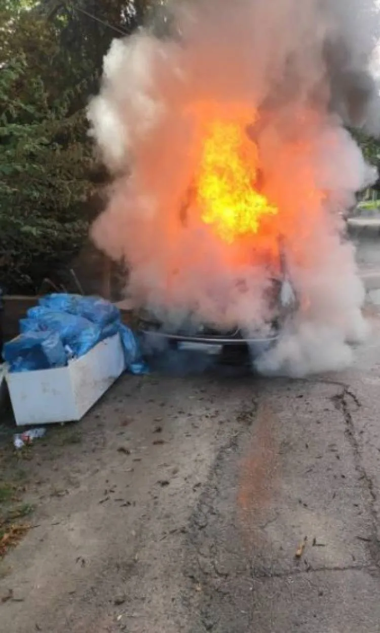 W Marcinkowicach spłonął samochód