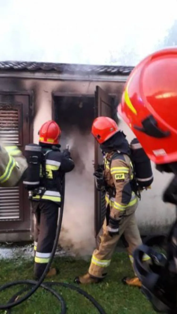 Na ul. Kilińskiego płonęła stacja transformatorowa Nowy Sącz