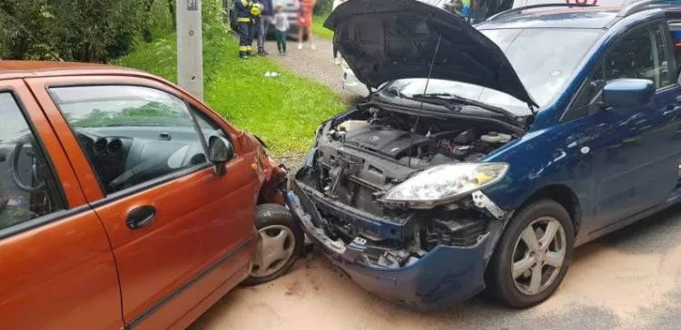 W Bereście zderzyły się dwa samochody osobowe