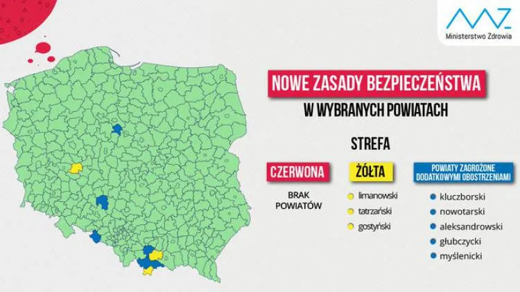 Nowy Sącz i powiat nowosądecki na zielono