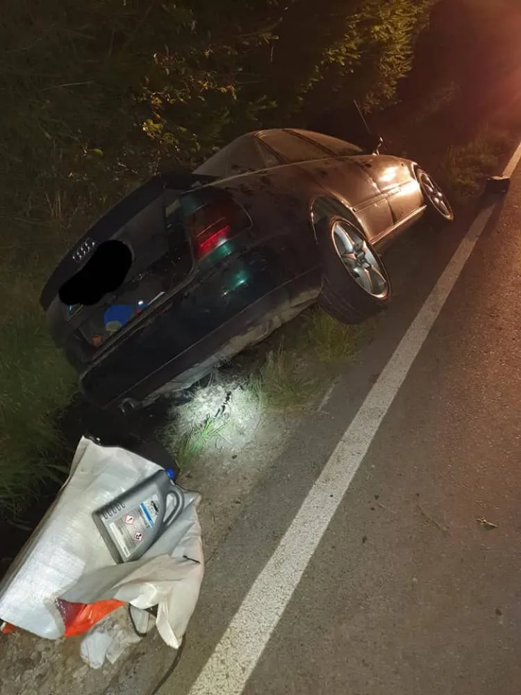 Kolizja dwóch osobówek w Ptaszkowej