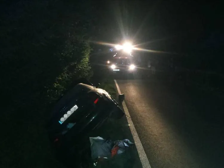 Kolizja dwóch osobówek w Ptaszkowej