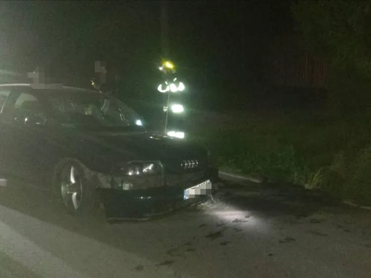 Kolizja dwóch osobówek w Ptaszkowej