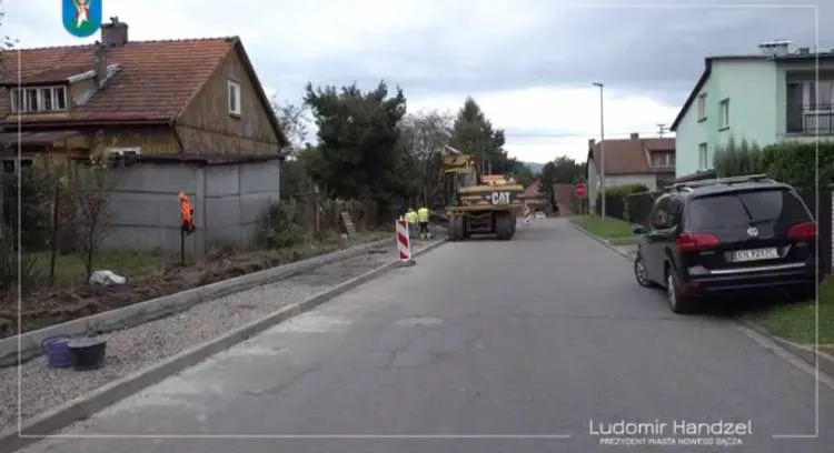 Trwa budowa nowego chodnika przy ulicy Kasprowicza na Osiedlu Kaduk Nowy Sącz