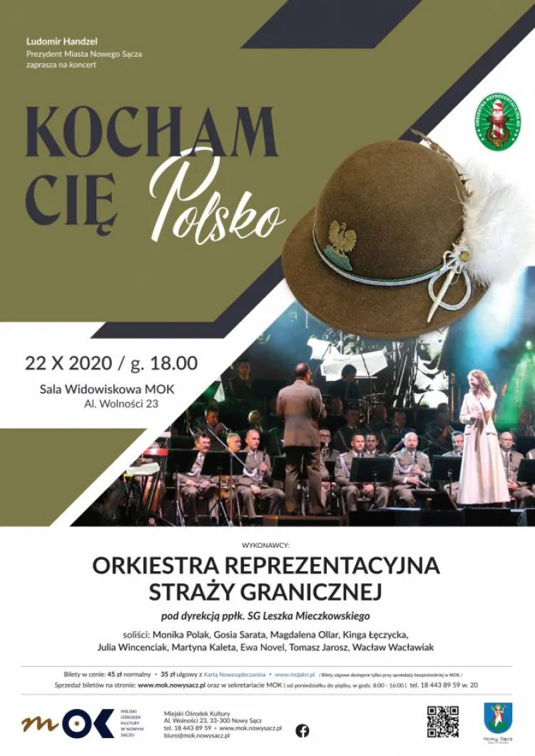 22 października Koncert Orkiestry Reprezentacyjnej Straży Granicznej