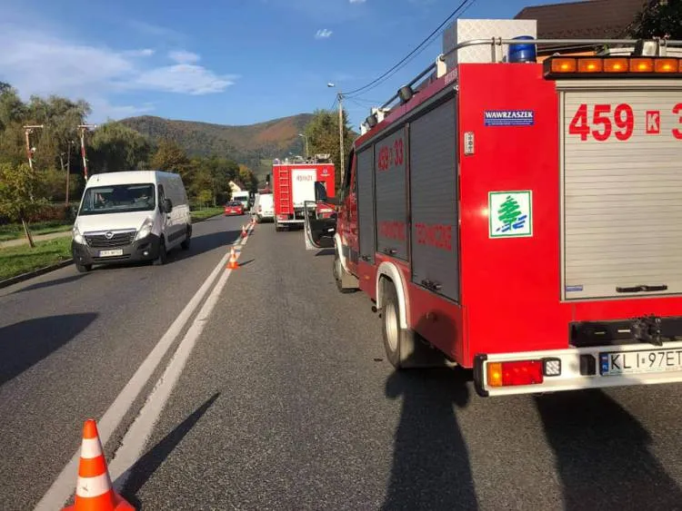Kolizja trzech aut na ul. Kolbego w Mszanie Dolnej