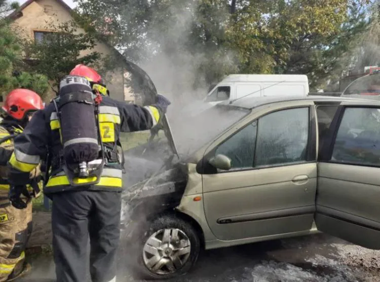 Mała Wieś: Na terenie prywatnej posesji palił się samochód osobowy