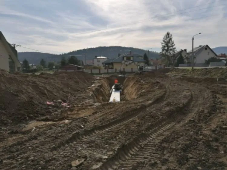 Trwają prace przy budowie parkingu w Gołkowicach Górnych