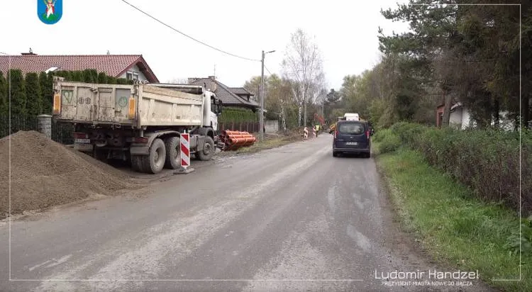Rozpoczęła się budowa nowego chodnika przy ul. Jagodowej Nowy Sącz