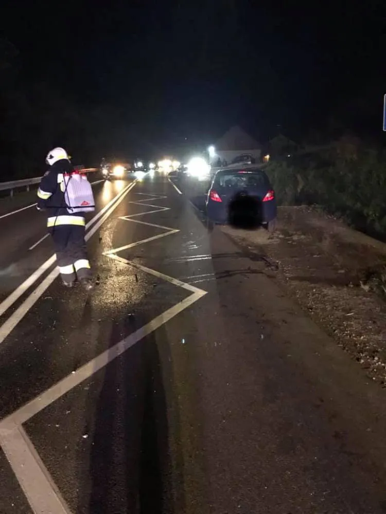 Łabowa: Osobówka zderzyła się z jeleniem