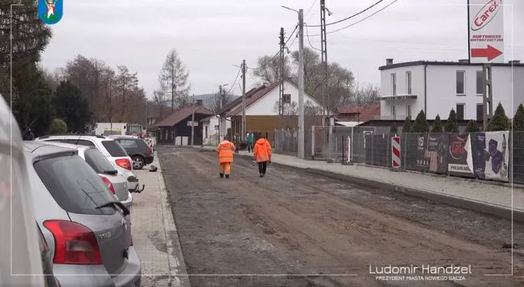 Trwa modernizacja ul. Klasztornej Nowy Sącz