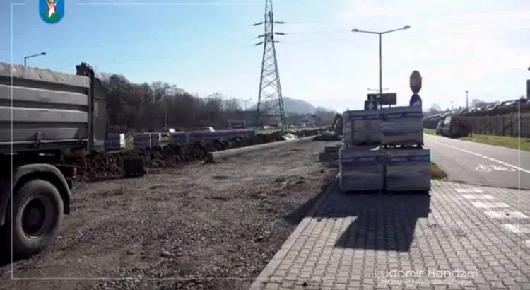 Postępują prace przy remoncie Al. Piłsudskiego Nowy Sącz