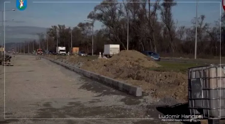 Postępują prace przy remoncie Al. Piłsudskiego Nowy Sącz