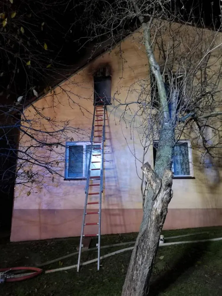Pożar budynku mieszkalnego w Szalowej