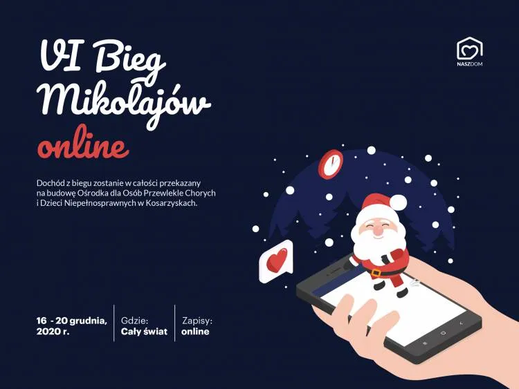 Tegoroczny VI Bieg Mikołajów online