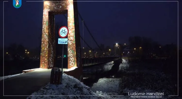 Kładka dla pieszych nad Kamienicą ponownie otwarta Nowy Sącz