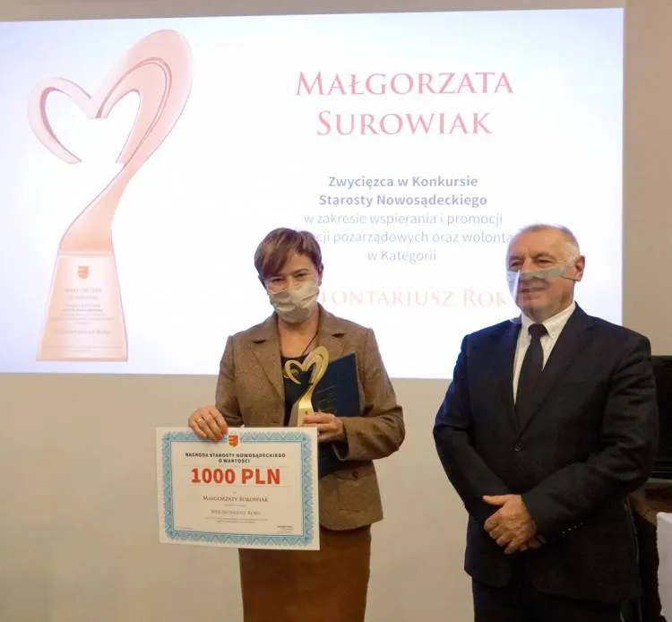 Starosta nagrodził najlepszych wolontariuszy i organizacje pozarządowe