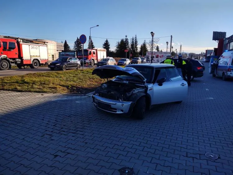 Kraksa na ul. Tarnowskiej Nowy Sącz