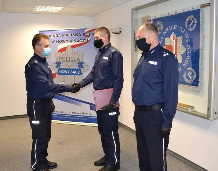 Starosądecki policjant wyróżniony przez Ministra Spraw Wewnętrznych i Administracji