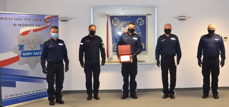 Starosądecki policjant wyróżniony przez Ministra Spraw Wewnętrznych i Administracji