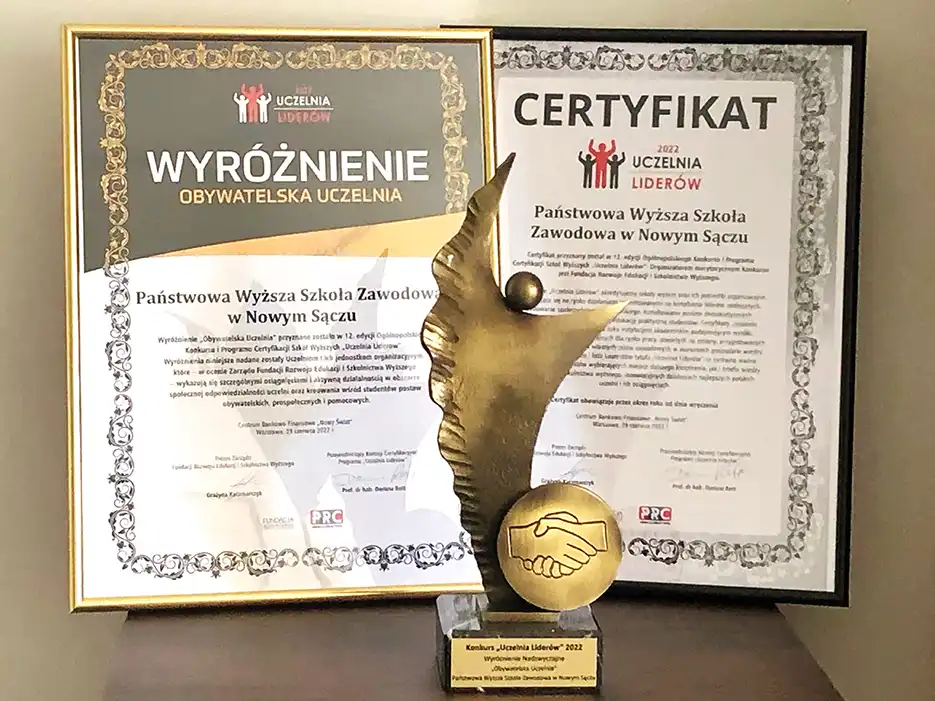 PWSZ Uczelnią Liderów 2022 z wyróżnieniem