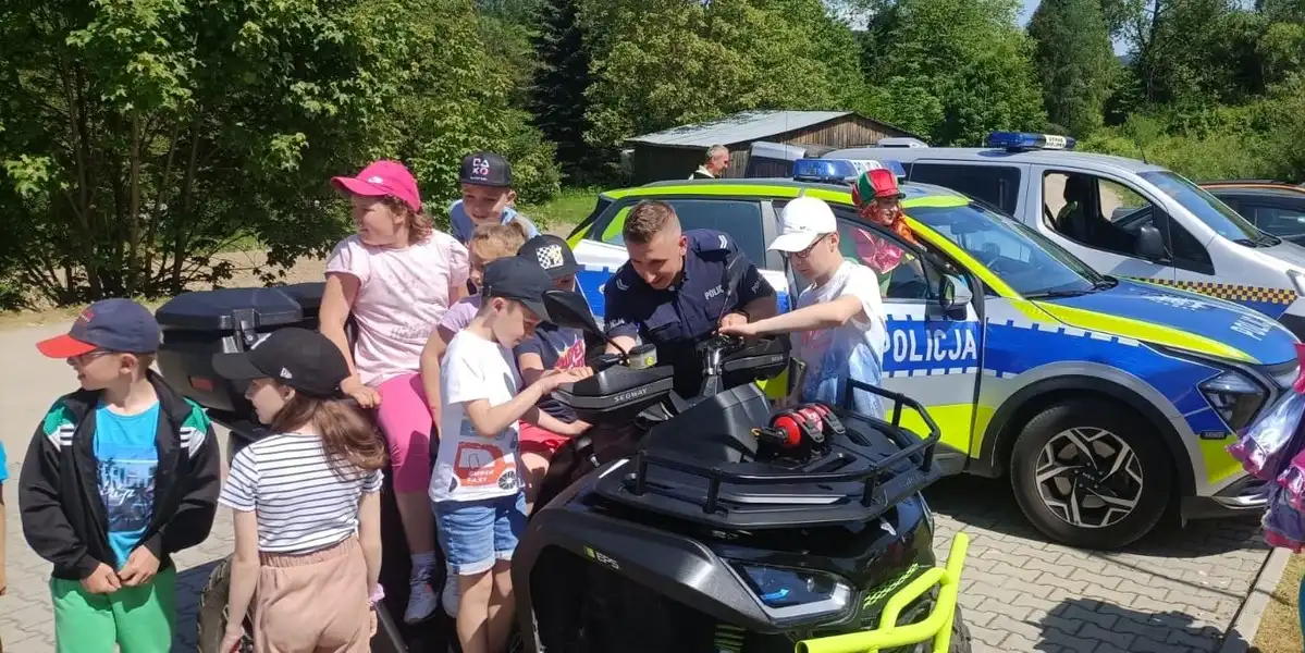 Dzień Dziecka z sądecką Policją. Mundurowi promowali bezpieczne zachowania na drodze