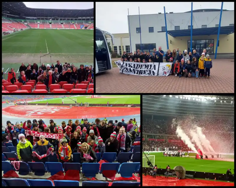 Młodzież z Nowego Sącza pojechała na mecz reprezentacji Polski w Chorzowie