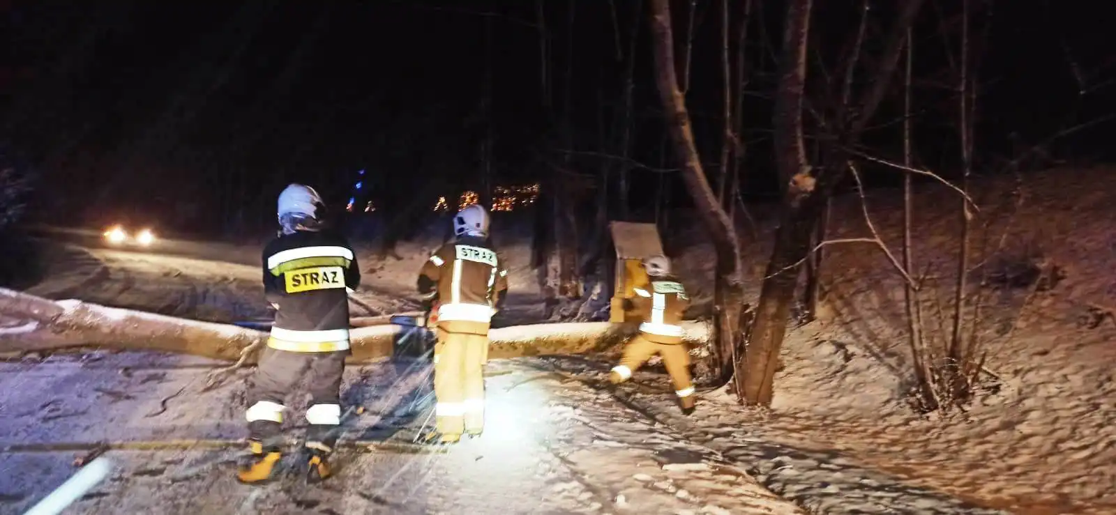 Poniedziałkowe załamanie pogody na Sądecczyźnie. Interweniowali strażacy