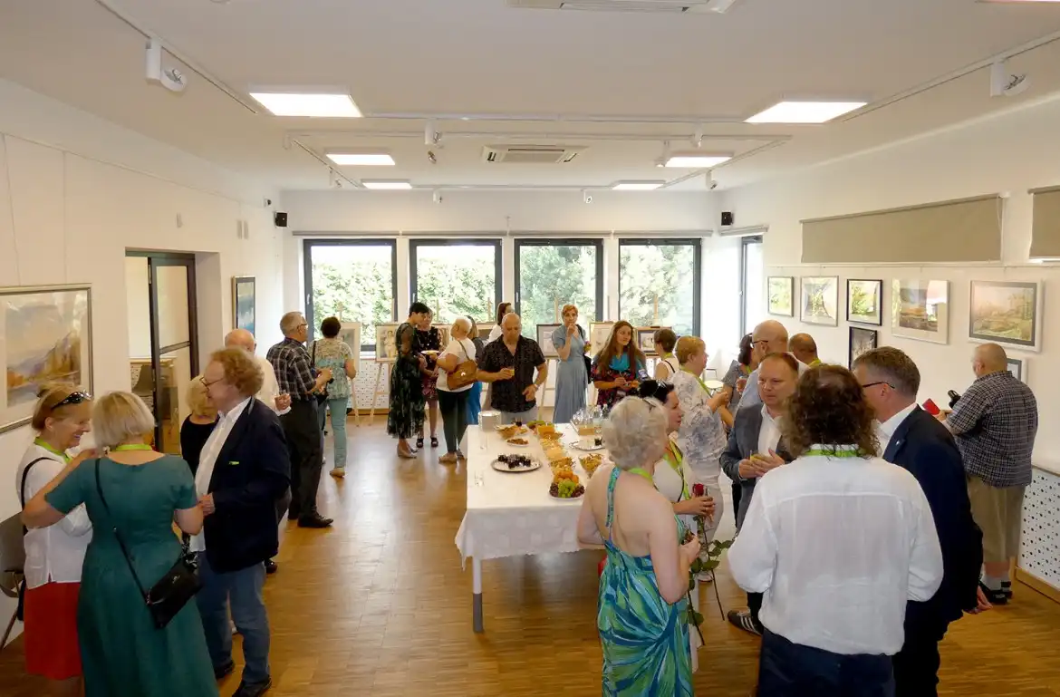 W Bibliotece w Starym Sączu spotkali się artyści ze Stowarzyszenia Akwarelistów Polskich