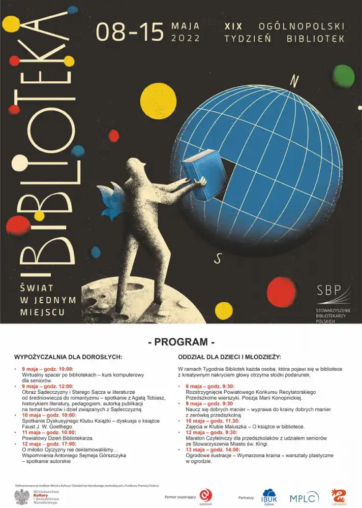 Warsztaty plastyczne, spotkania autorskie i dyskusja o książkach w Bibliotece Publicznej w Starym Sączu