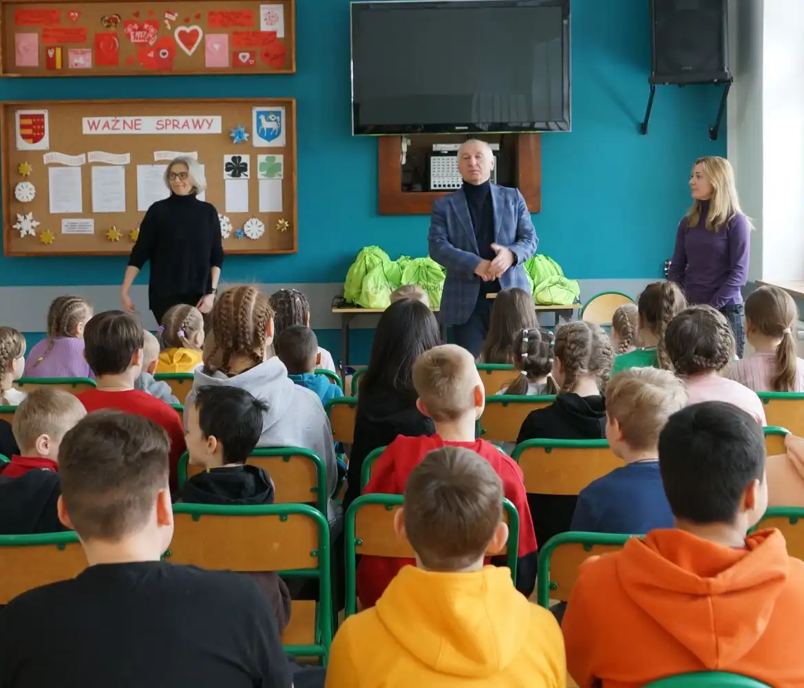 Starosta nowosądecki odwiedził dzieci z Ukrainy przebywające w DWD w Piwnicznej-Zdroju