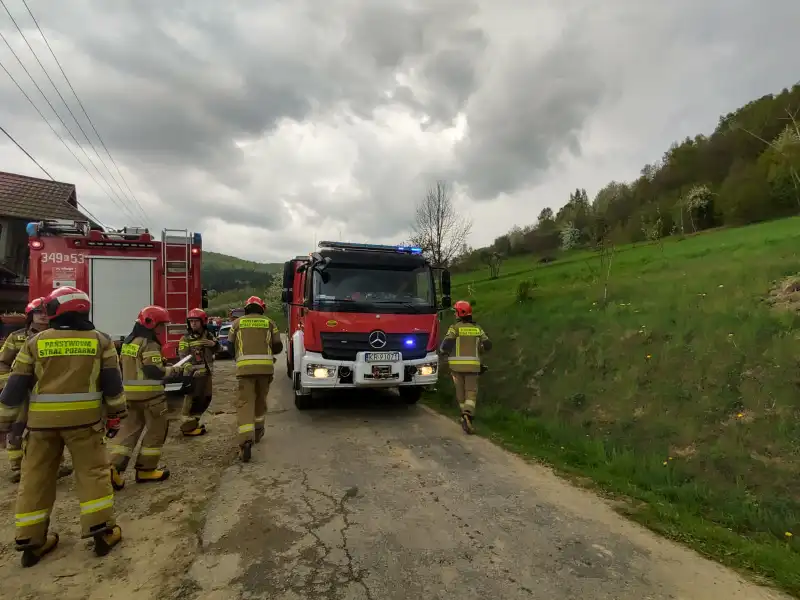 Pożar w kotłowni domu jednorodzinnego we Wronowicach