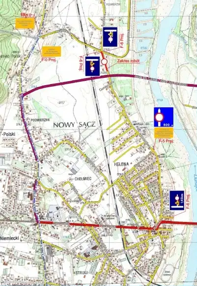 Uwaga! Od 14 lutego zamknięcie odcinka ul. Dunajcowej