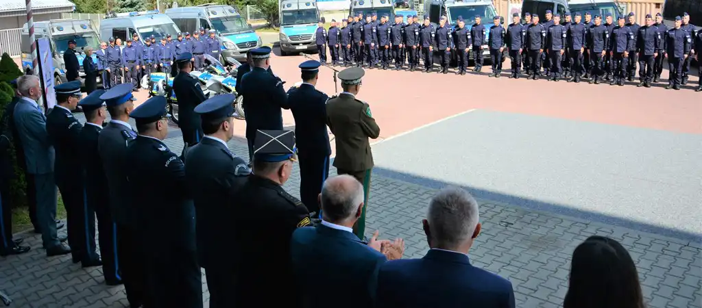 Funkcjonariusze nowo tworzonej kompanii Oddziału Prewencji Policji w Krakowie rozpoczęli służbę na Sądecczyźnie