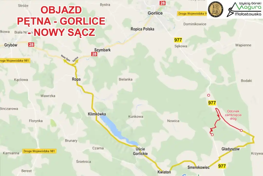 Uwaga kierowcy! Utrudnienia w ruchu podczas 12. Wyścigu Górskiego Magura Małastowska