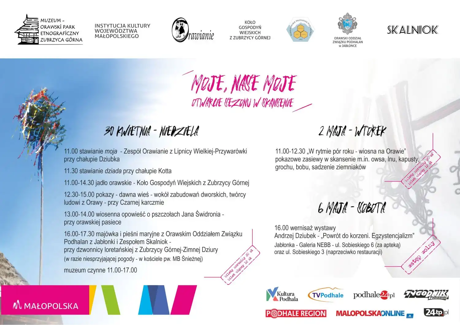 Małopolska: Wydarzenia kulturalne na weekend 27 kwietnia - 3 maja