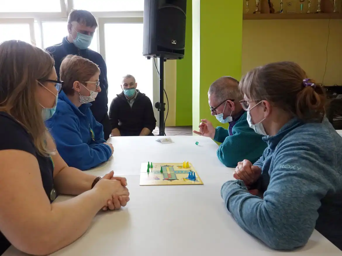 Turniej gier planszowych w Powiatowym Ośrodku Wsparcia w Muszynie