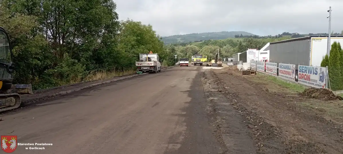 Trwają prace związane z przebudową drogi powiatowej w Szymbarku