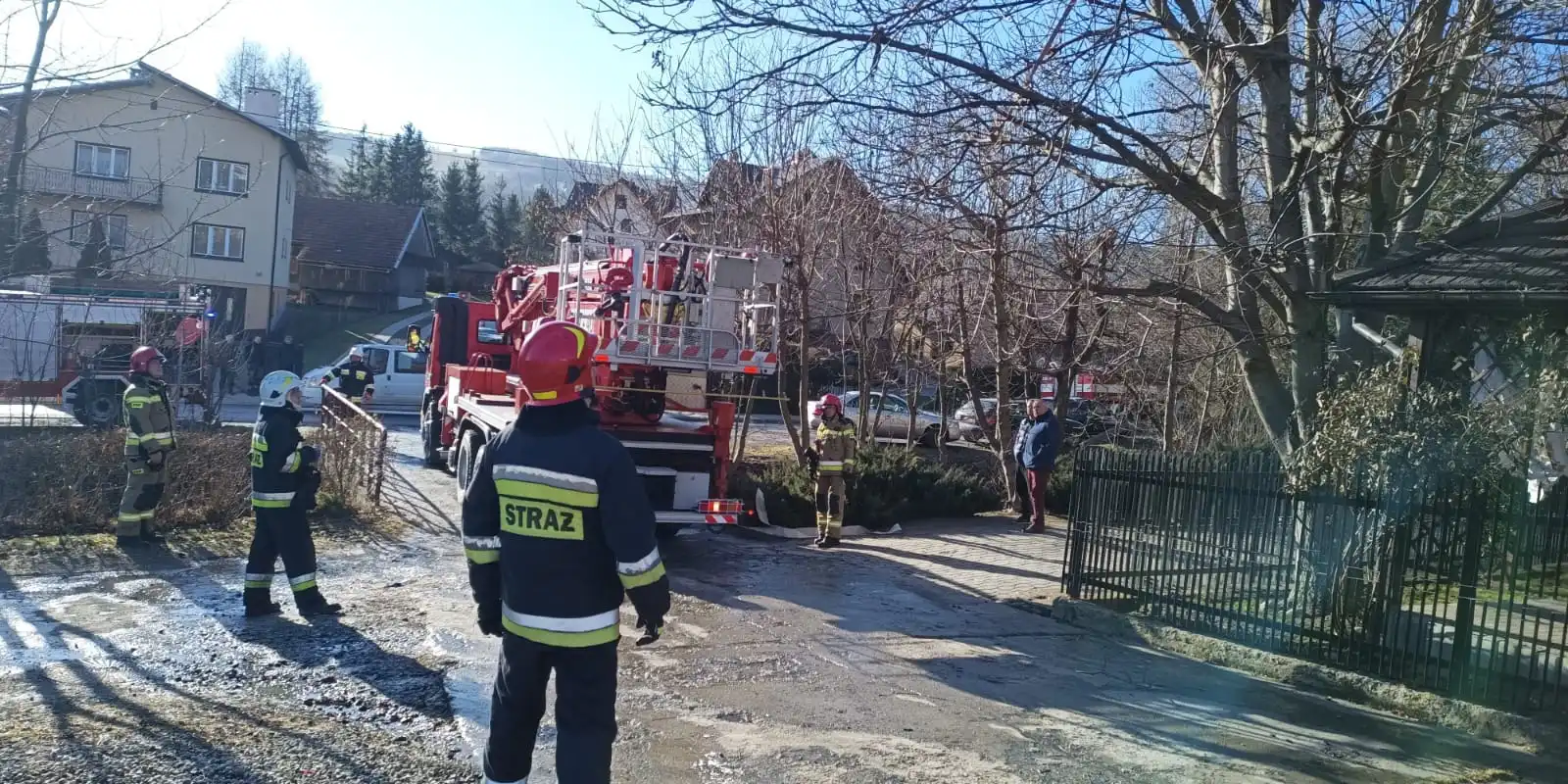 Pożar w Zagorzynie. Paliło się na poddaszu domu jednorodzinnego
