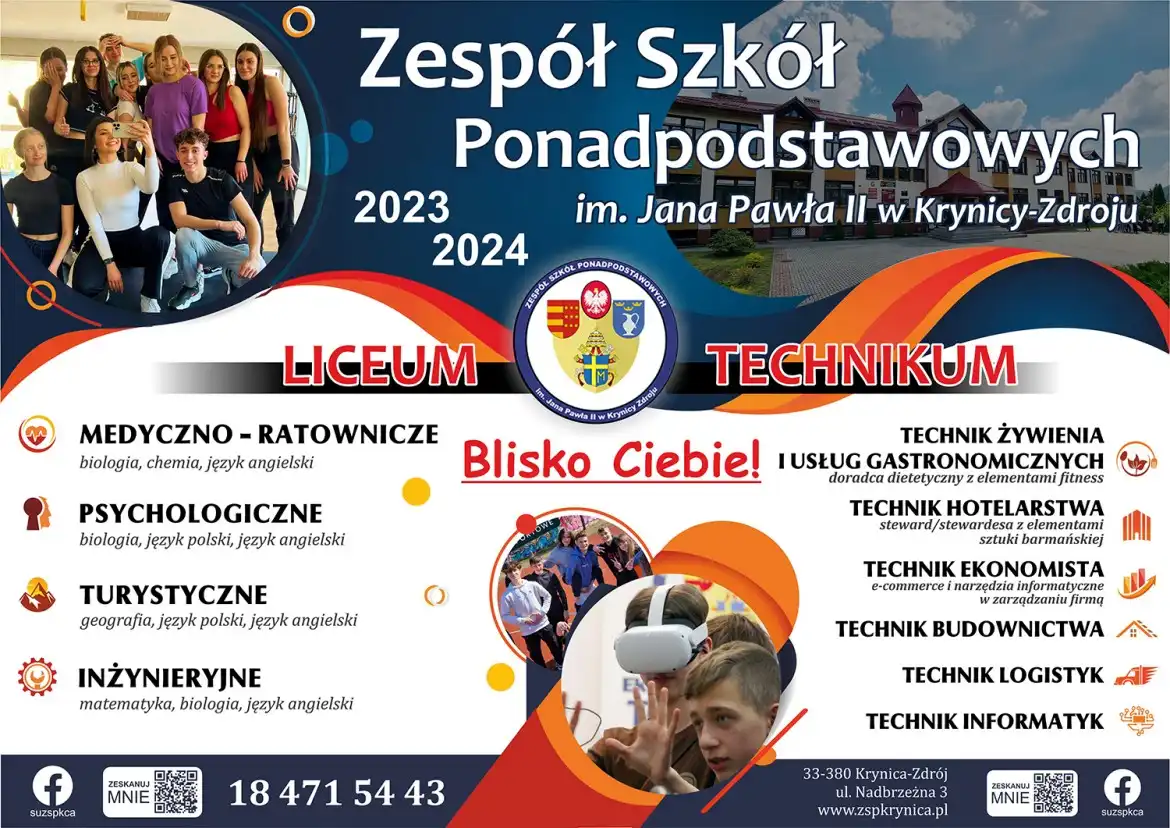 W dniach 20-21 marca Dni Otwarte ZSP w Krynicy-Zdroju