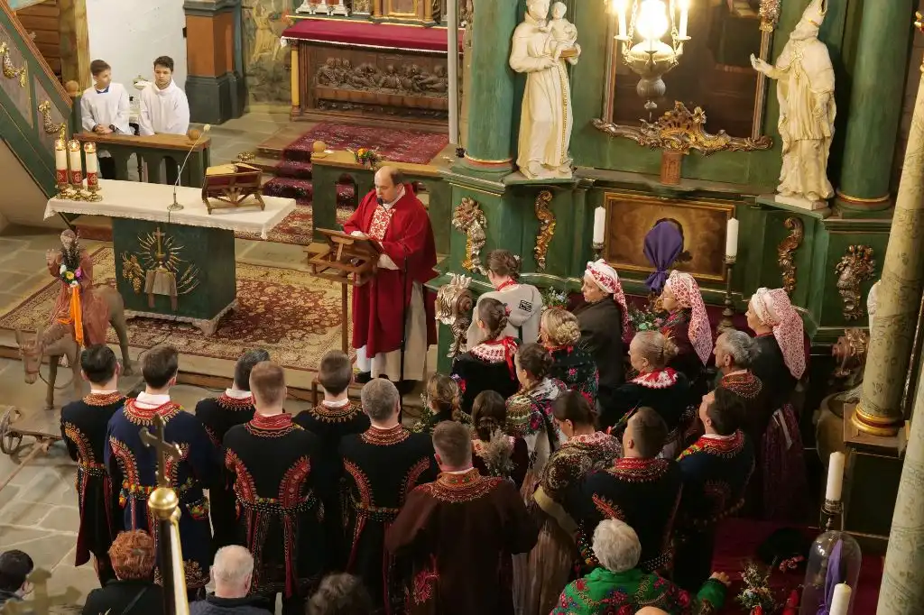 Obchody Niedzieli Palmowej w sądeckim skansenie