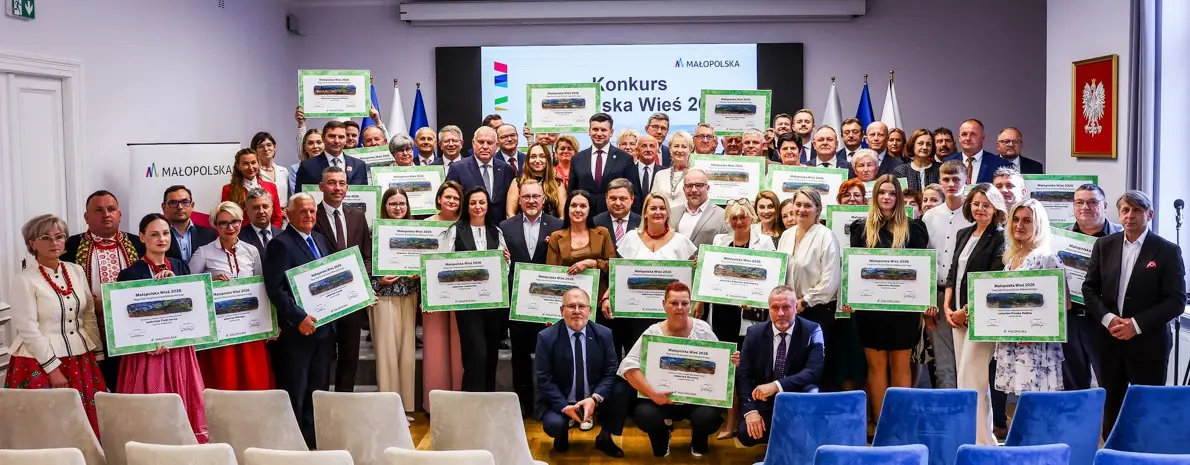 Pięć miejscowości z regionu docenionych w konkursie „Małopolska Wieś 2026”